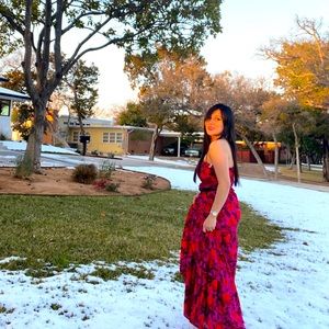 Medium Floral tiered long Tube maxi Dress